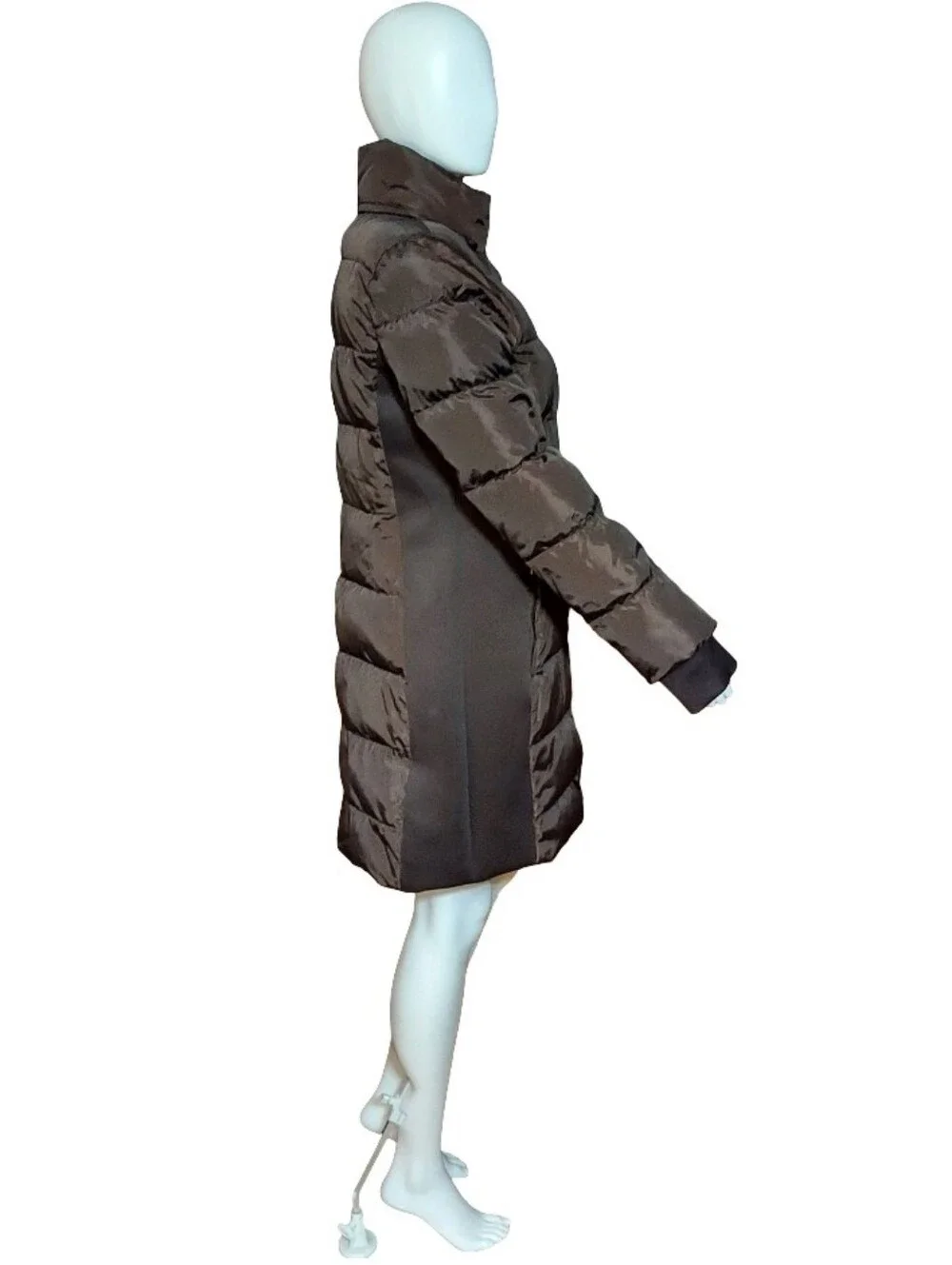 Michael Kors Puffer Coat In Chocolate